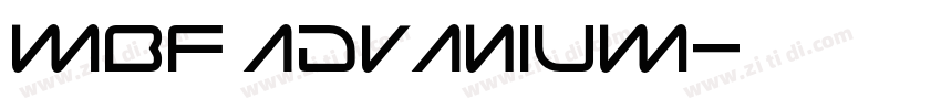 MBF Advanium字体转换